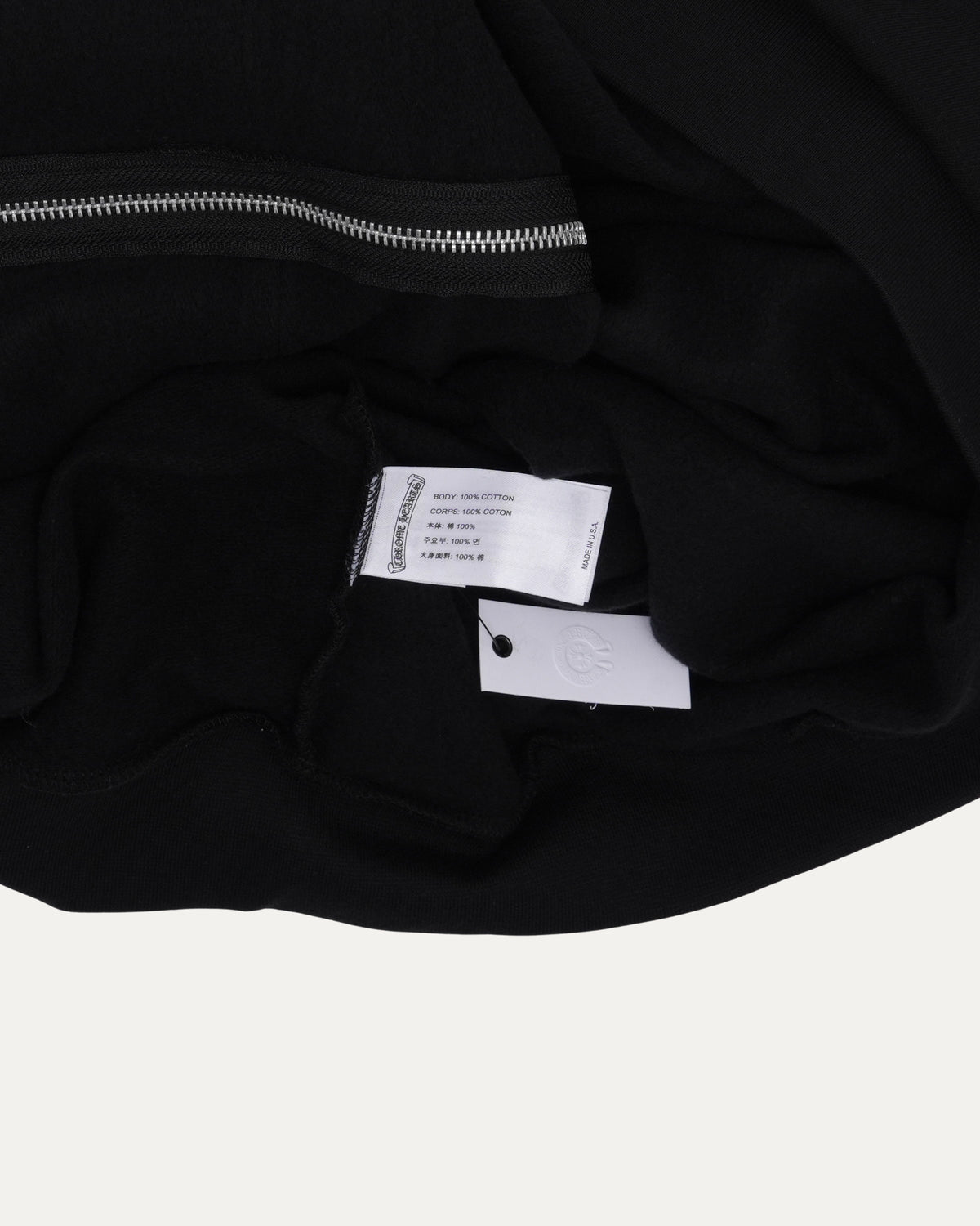 Scroll Logo Spellout Zip Up Hoodie