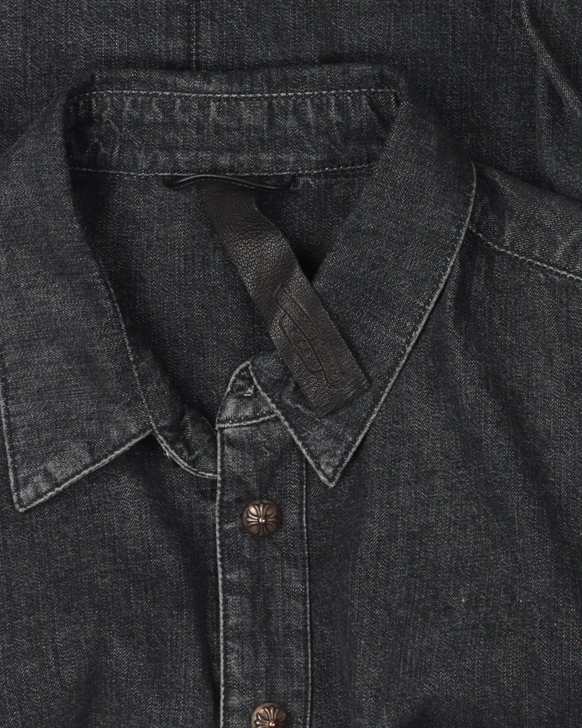 Denim Cross Patch Shirt