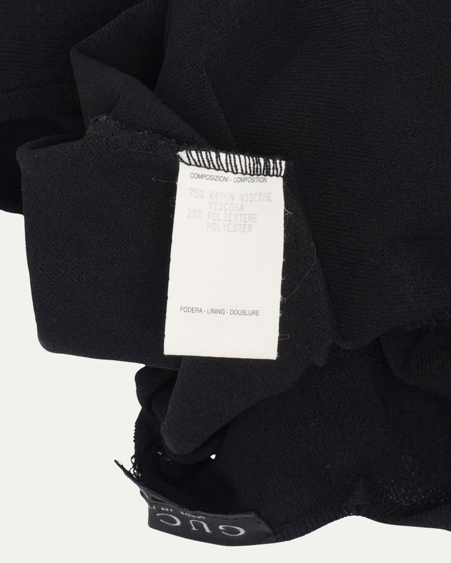 SS 1998 Leather Strap "G" Buckle Long Sleeve Top