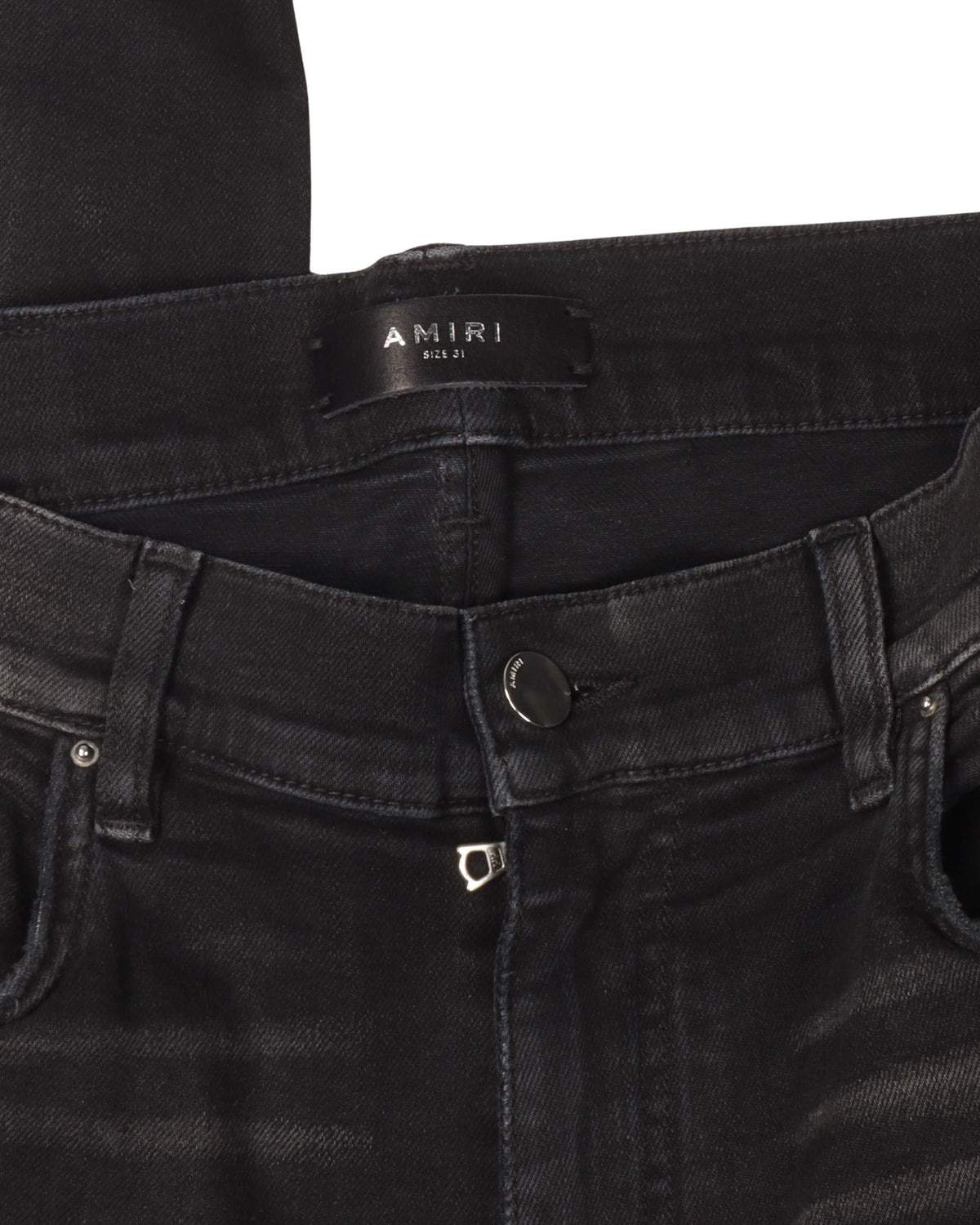 Distressed Knit Repair Denim Jeans