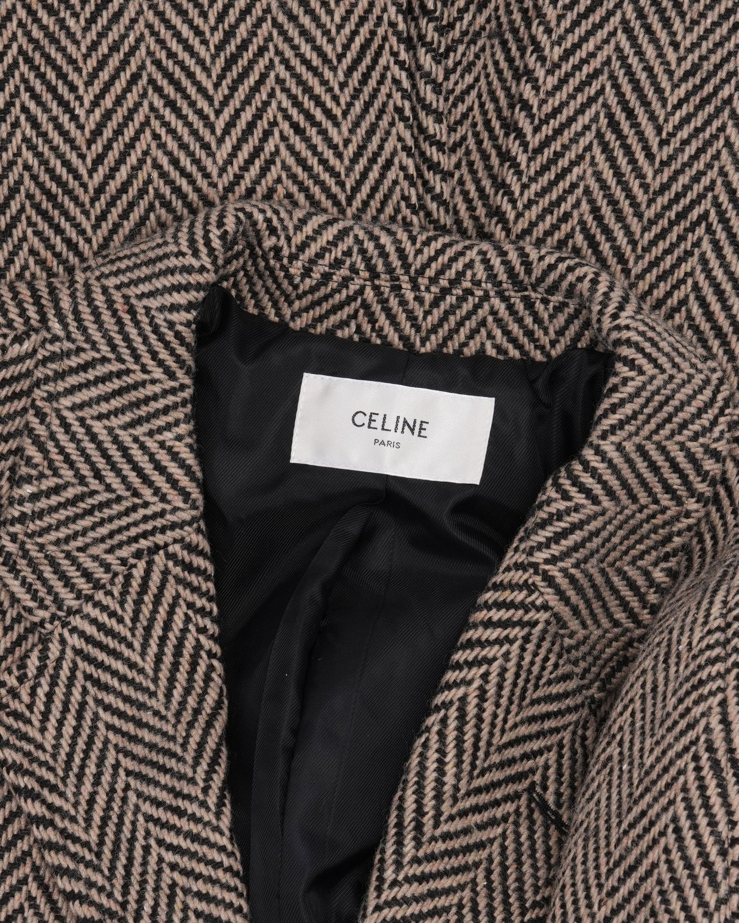 Wool Herringbone Coat