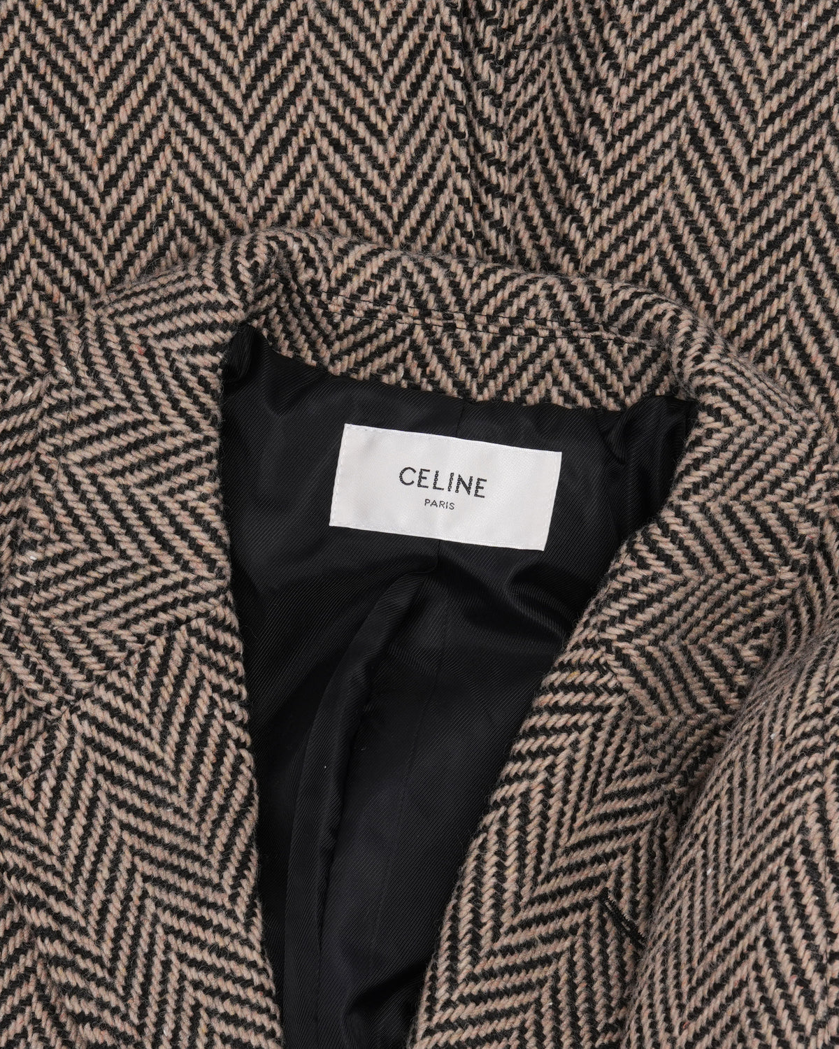 Wool Herringbone Coat