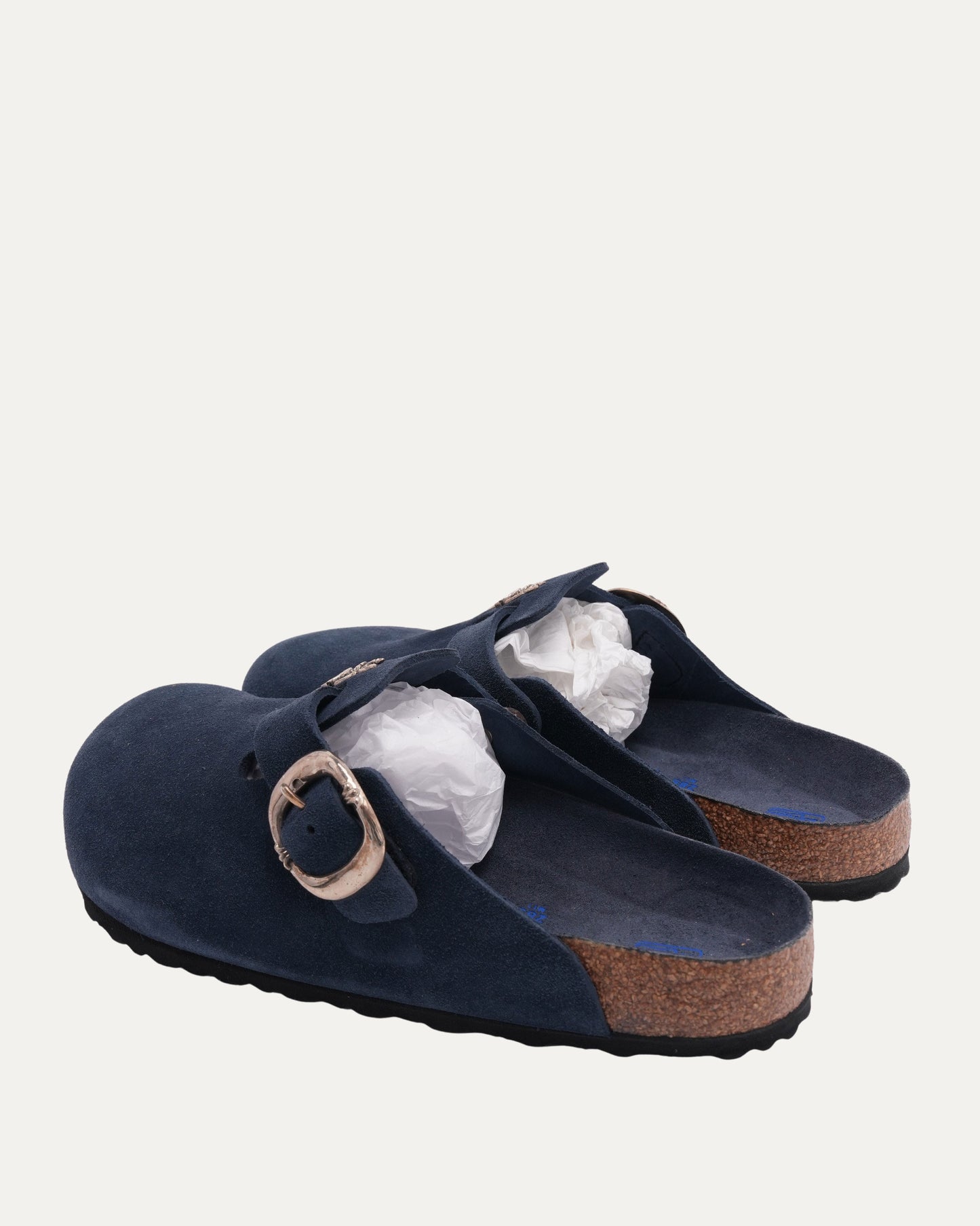 Dagger Embellished Birkenstock Boston Suede Mule