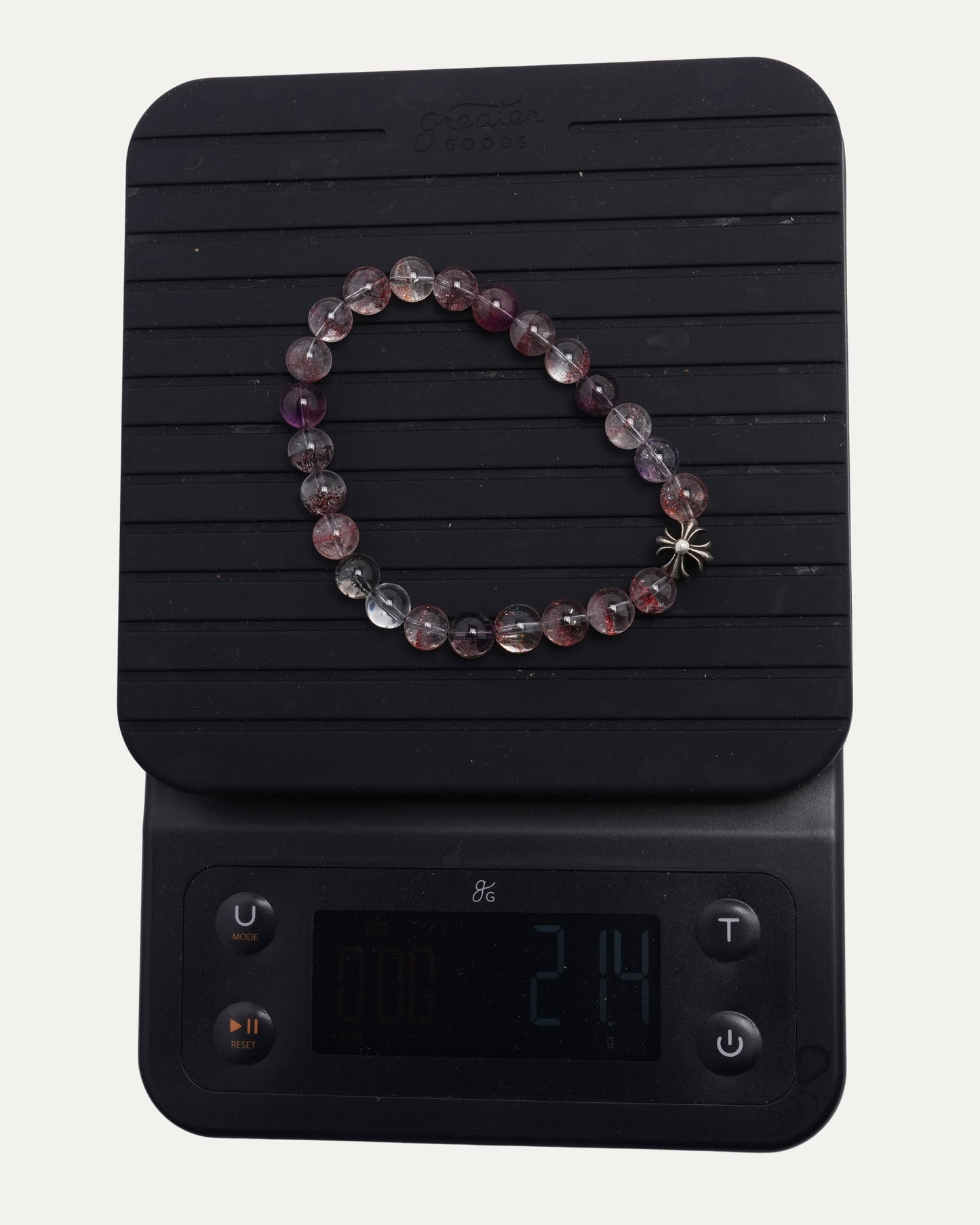 6mm Plus Cross Bead Bracelet
