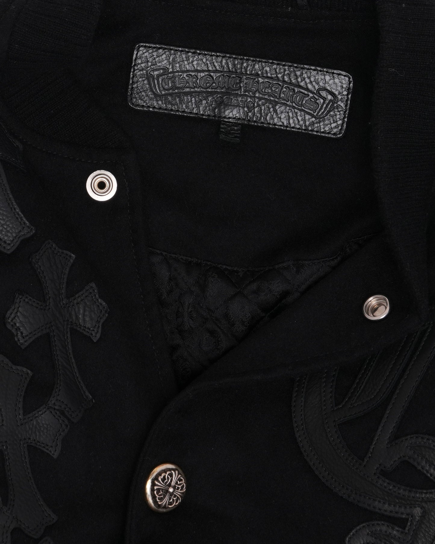 Cashmere Cross Patch Varsity Jacket