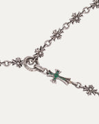 Emerald Tiny E Choke Chain Necklace