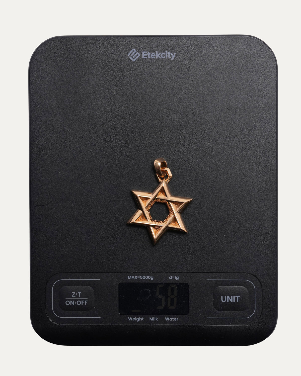 XL Gold Star of David