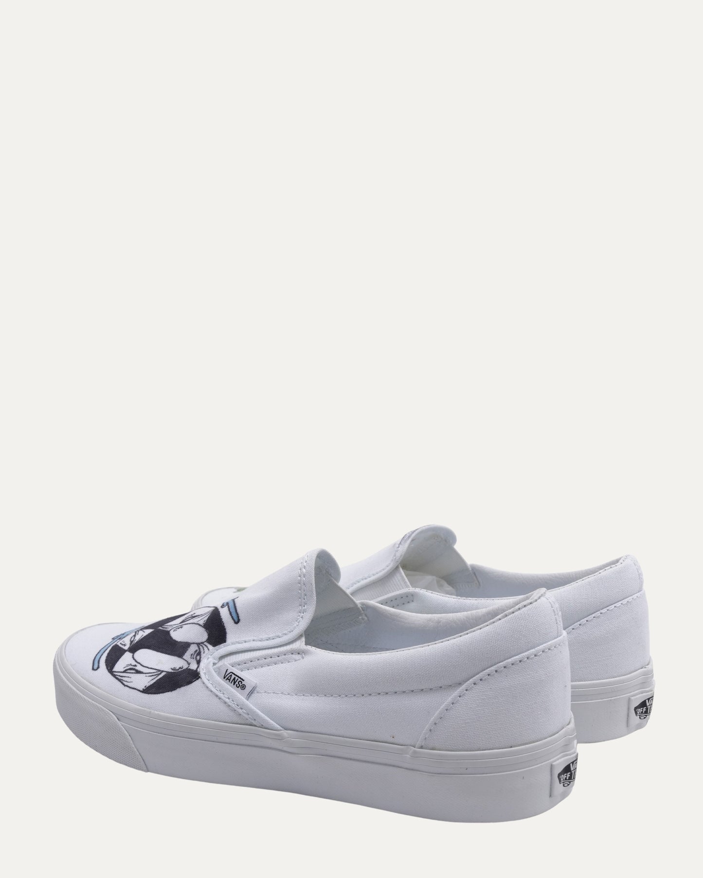 Matty Boy Hand-Drawn Vans Slip On Sneakers