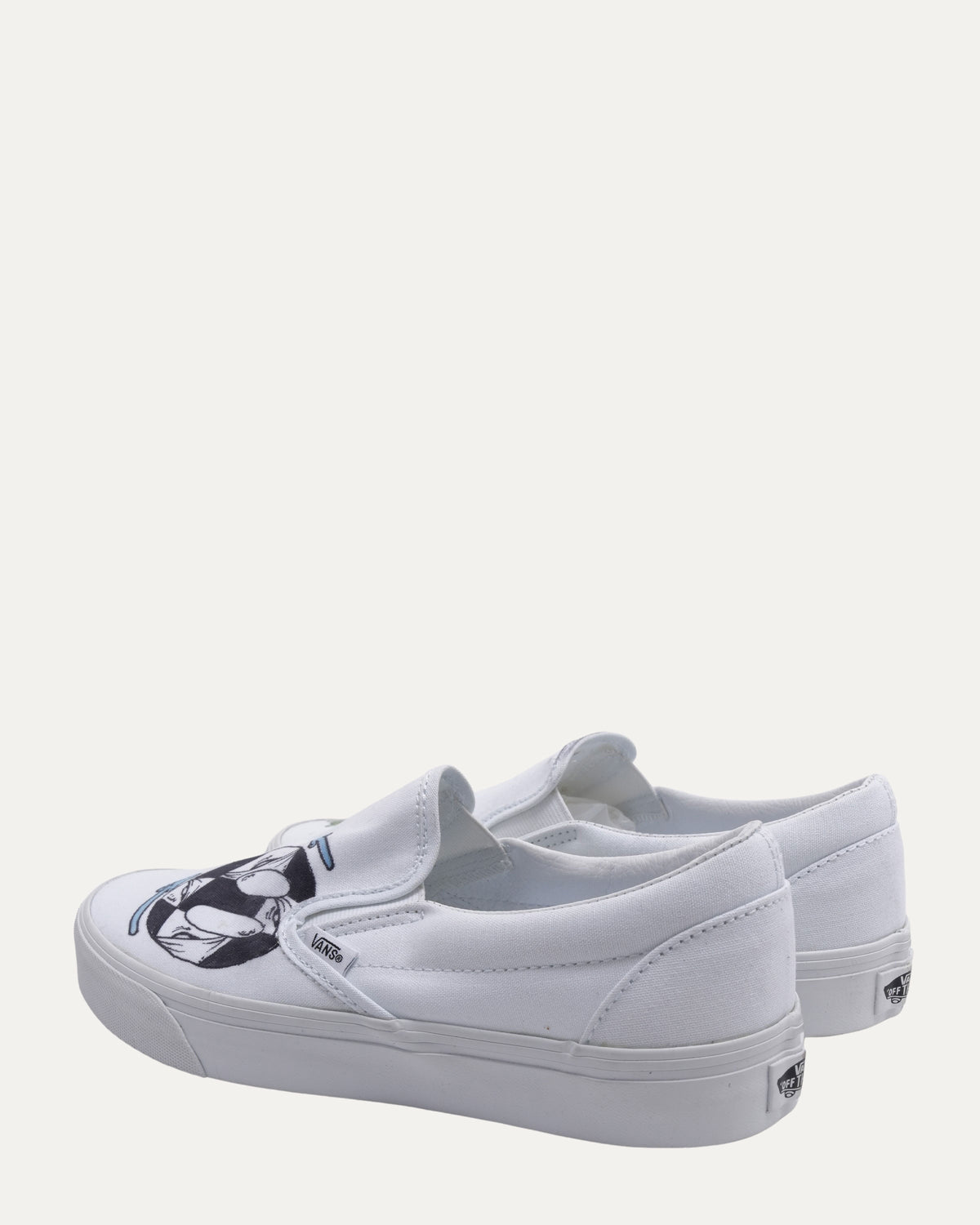 Matty Boy Hand-Drawn Vans Slip On Sneakers