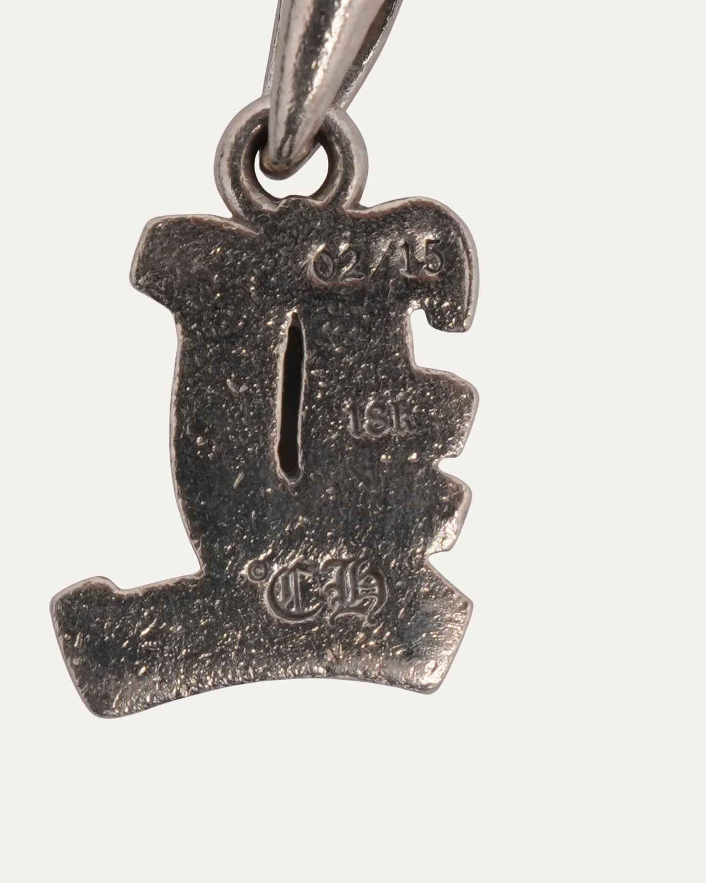 White Gold Diamond L Pendant