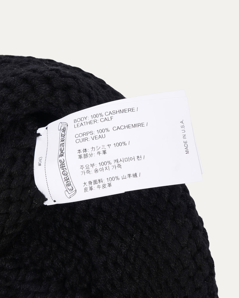 Cross Patch Cashmere Beanie