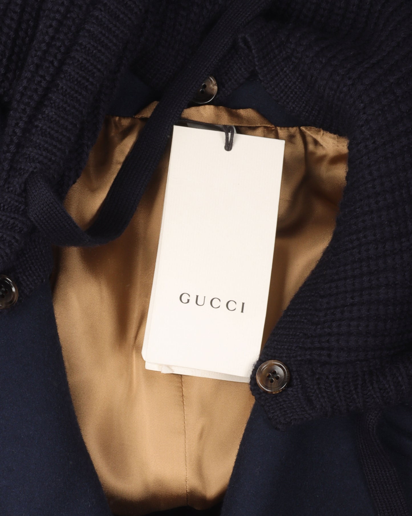 Wool Double Breasted Jacket with Detachable Hood