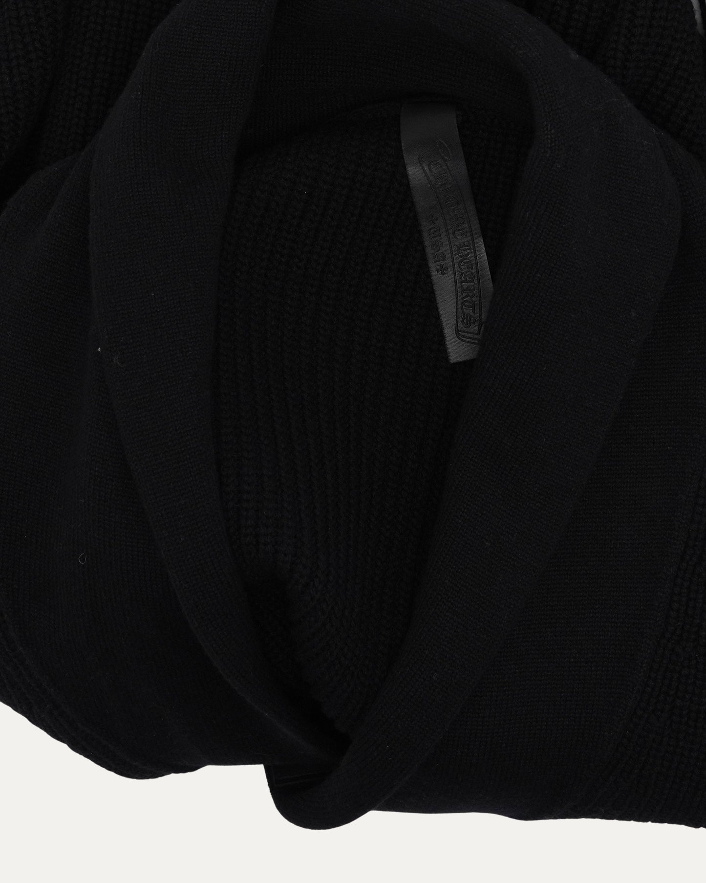 Cross Patch Cashmere Shawl Collar Cardigan Sweater