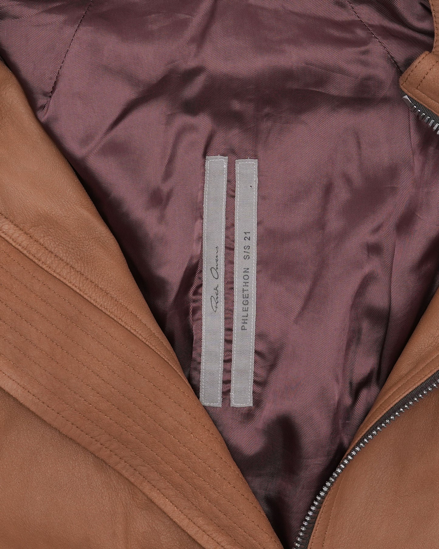SS21 Phlegathon Lamb Leather Mollino Jacket