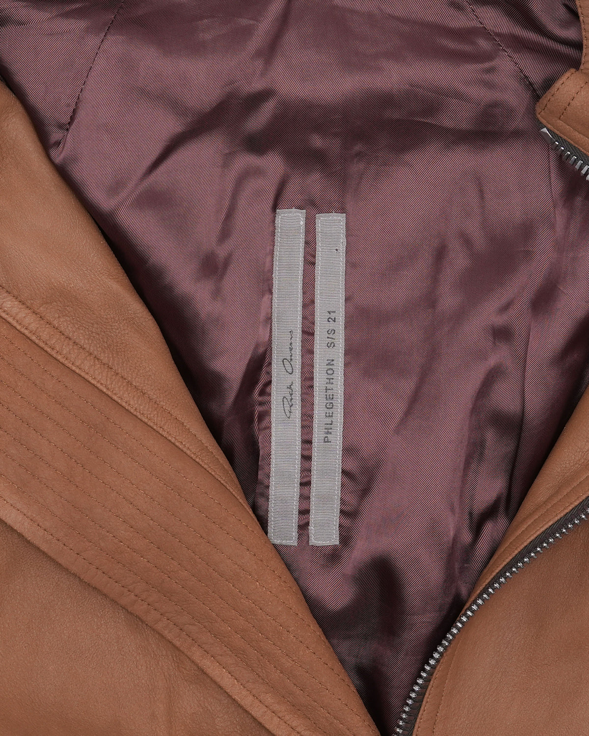 SS21 Phlegathon Lamb Leather Mollino Jacket
