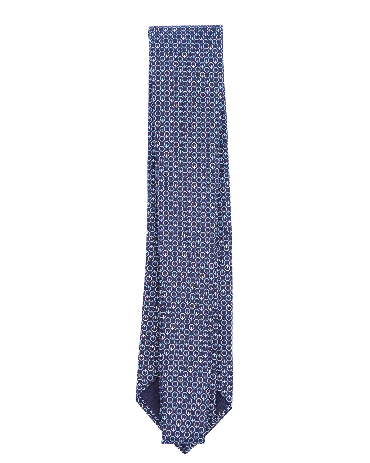 Power Logo Printed Silk Tie