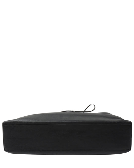 Leather Shopping Tote Bag