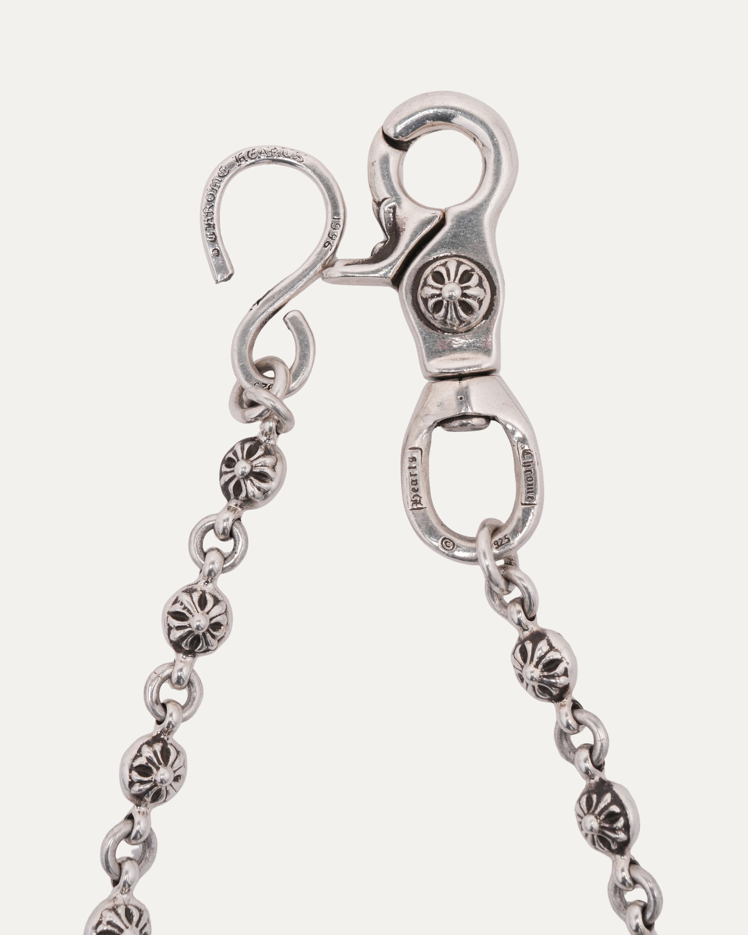 【ピーナッツ】chromehearts コンチョ　クロス　シルバー Chrome Hearts Plus Ball Wallet Chain – Justin Reed