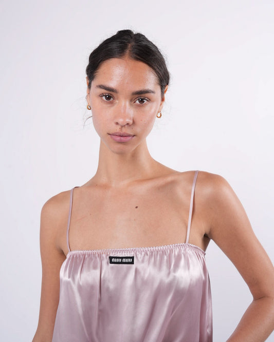 Pink Satin Top