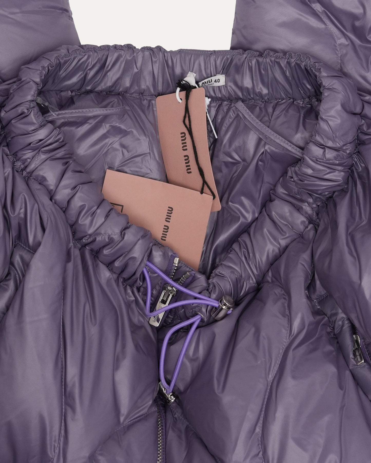 Diamond Quilted Puffer Track Pants