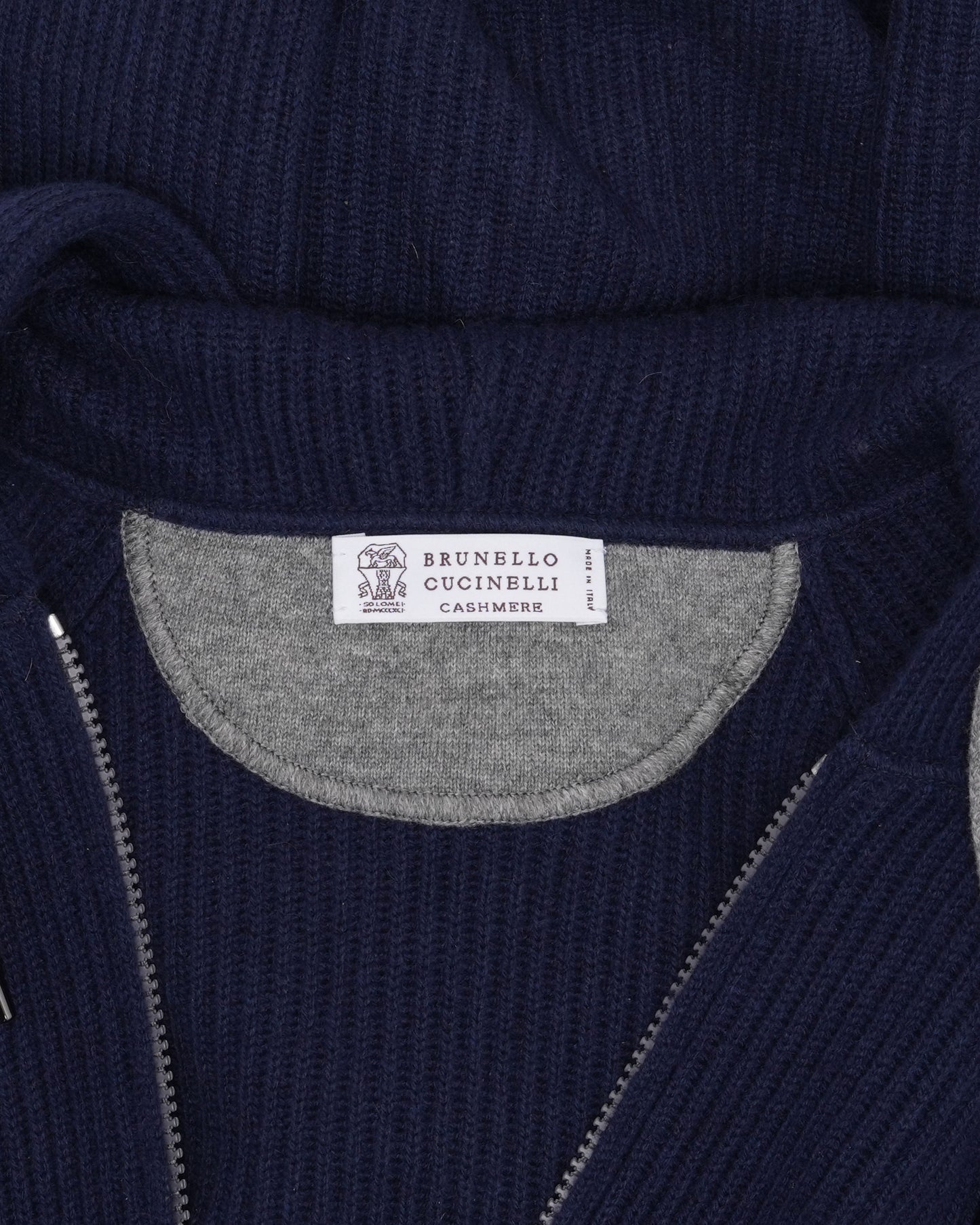 Cashmere Zip Up Hoodie