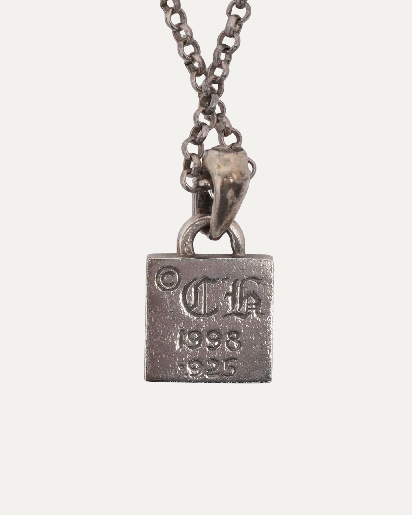 Diamond Framed Plus Cross on Roll Chain