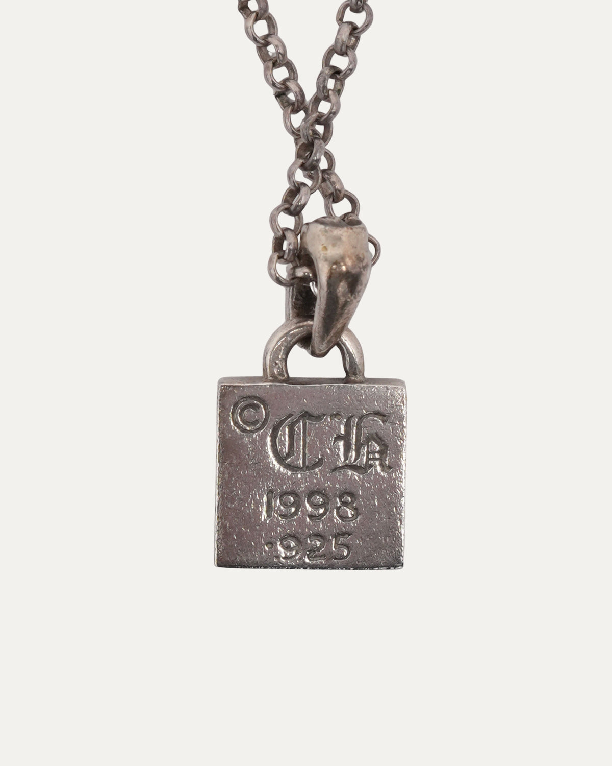 Diamond Framed Plus Cross on Roll Chain