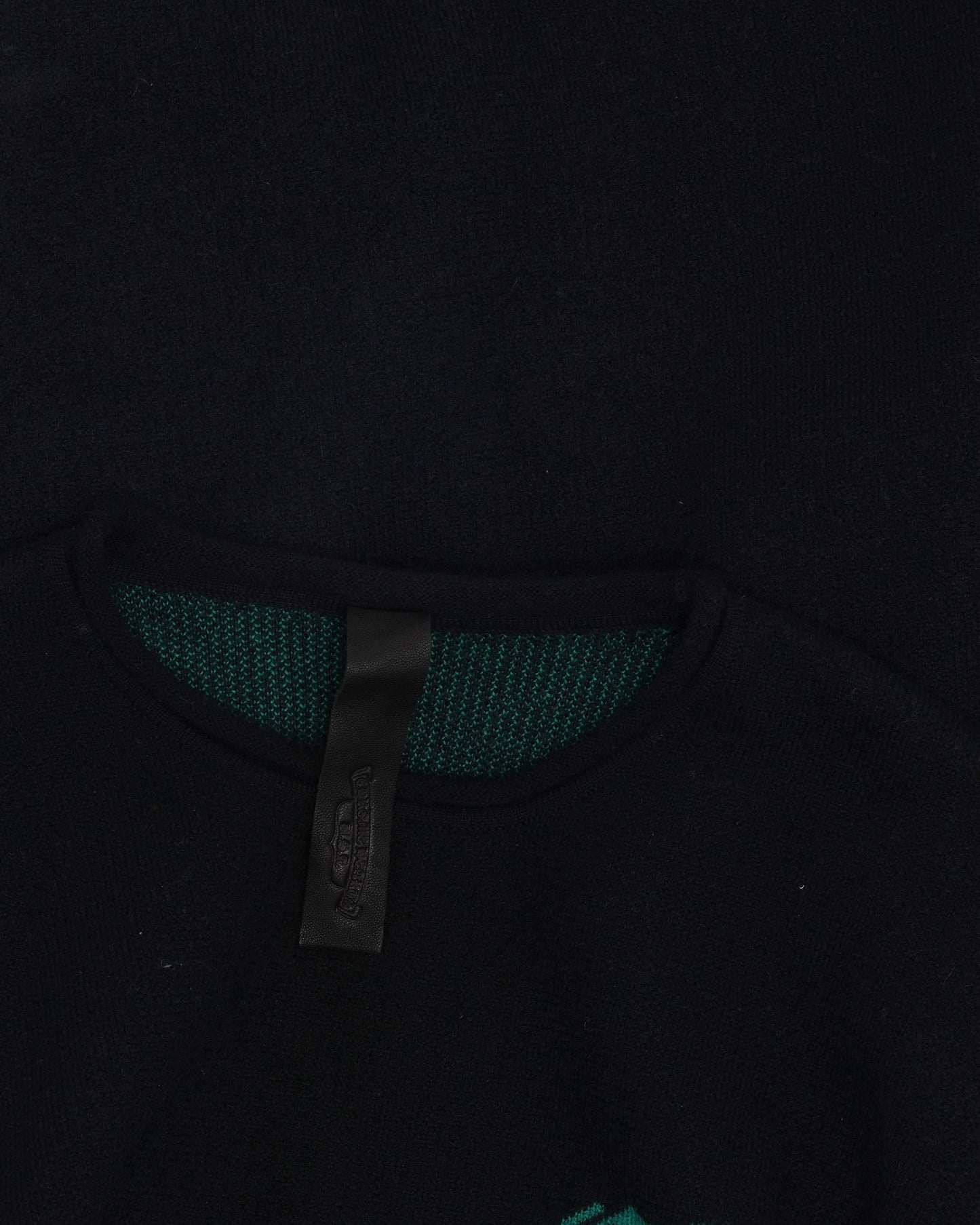 Cashmere Scroll Logo Sweater