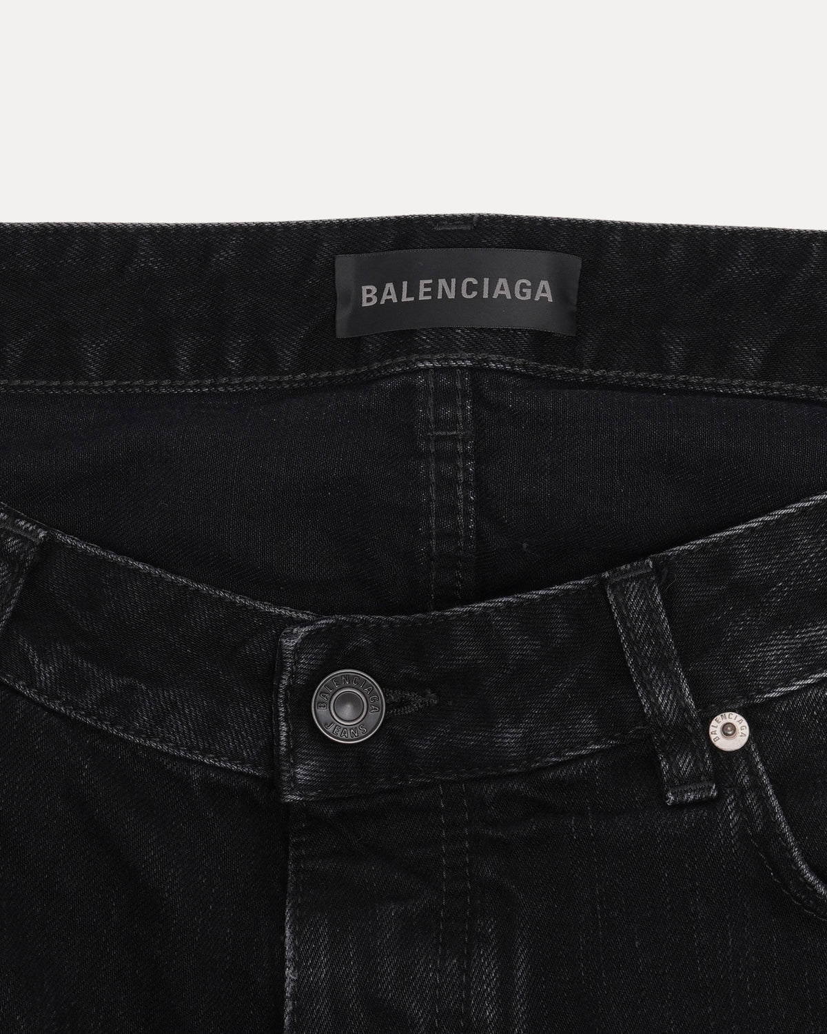 Distressed Black Jeans