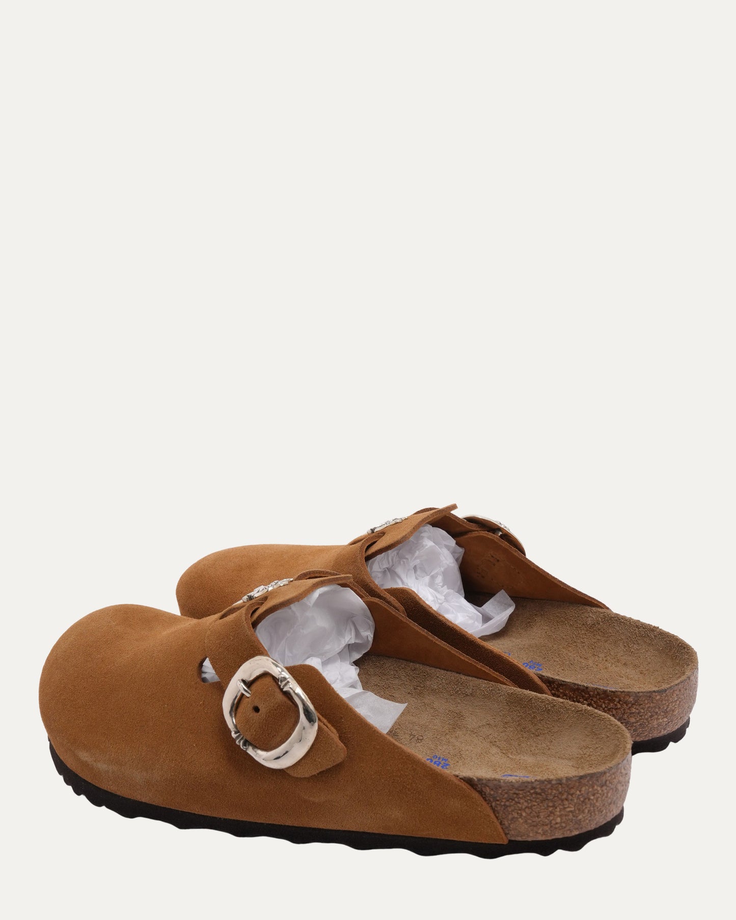 Dagger Embellished Birkenstock Boston Suede Mule