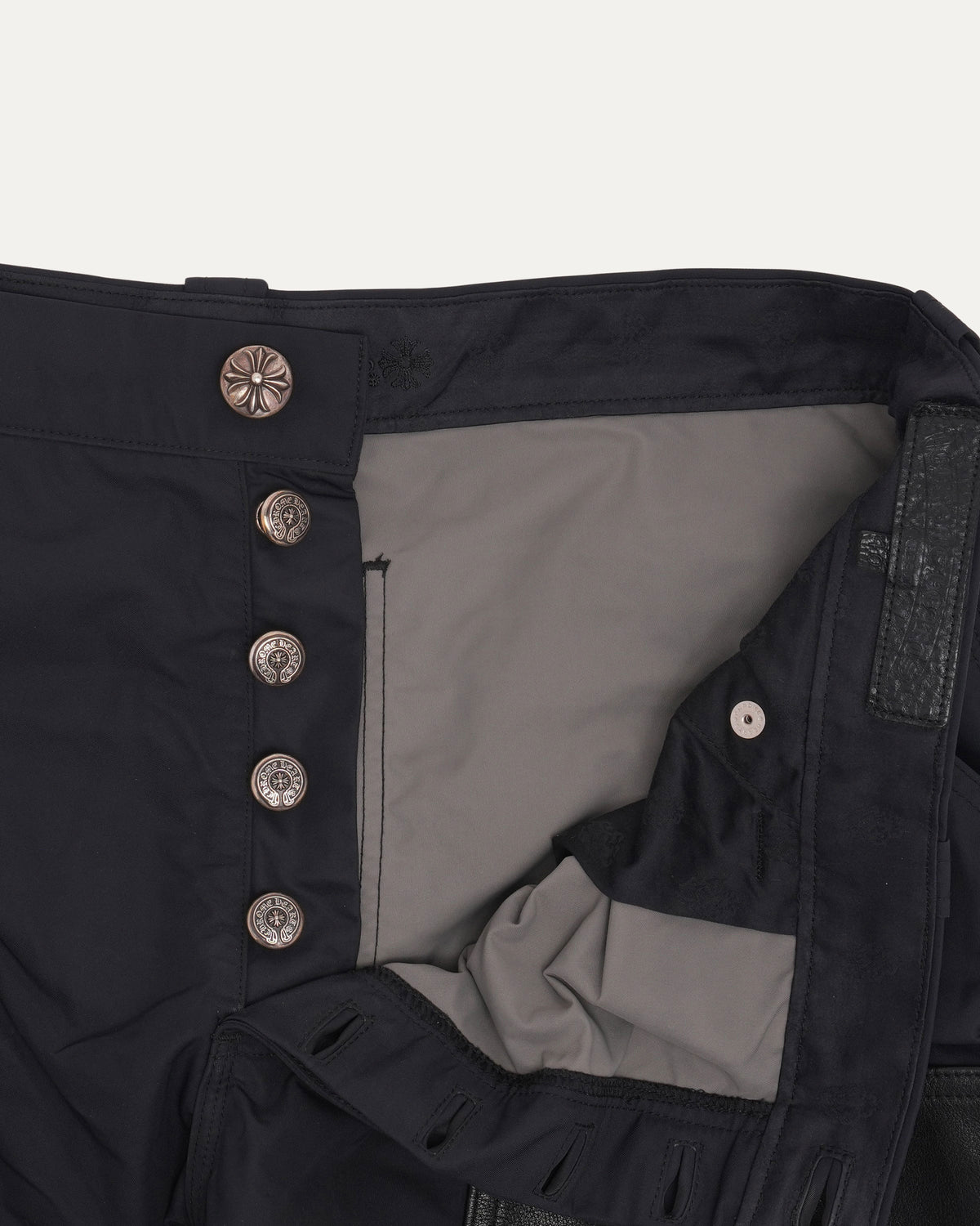 Nylon Leather Double Knee Carpenter Shorts