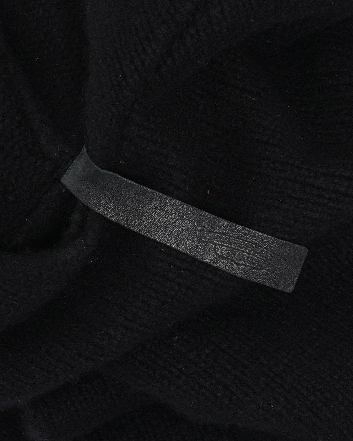 Cross Patch Cashmere Hooded Sweater