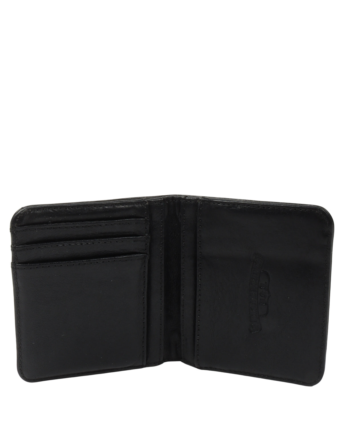 Leather Cross Patch Bifold Patch Wallet