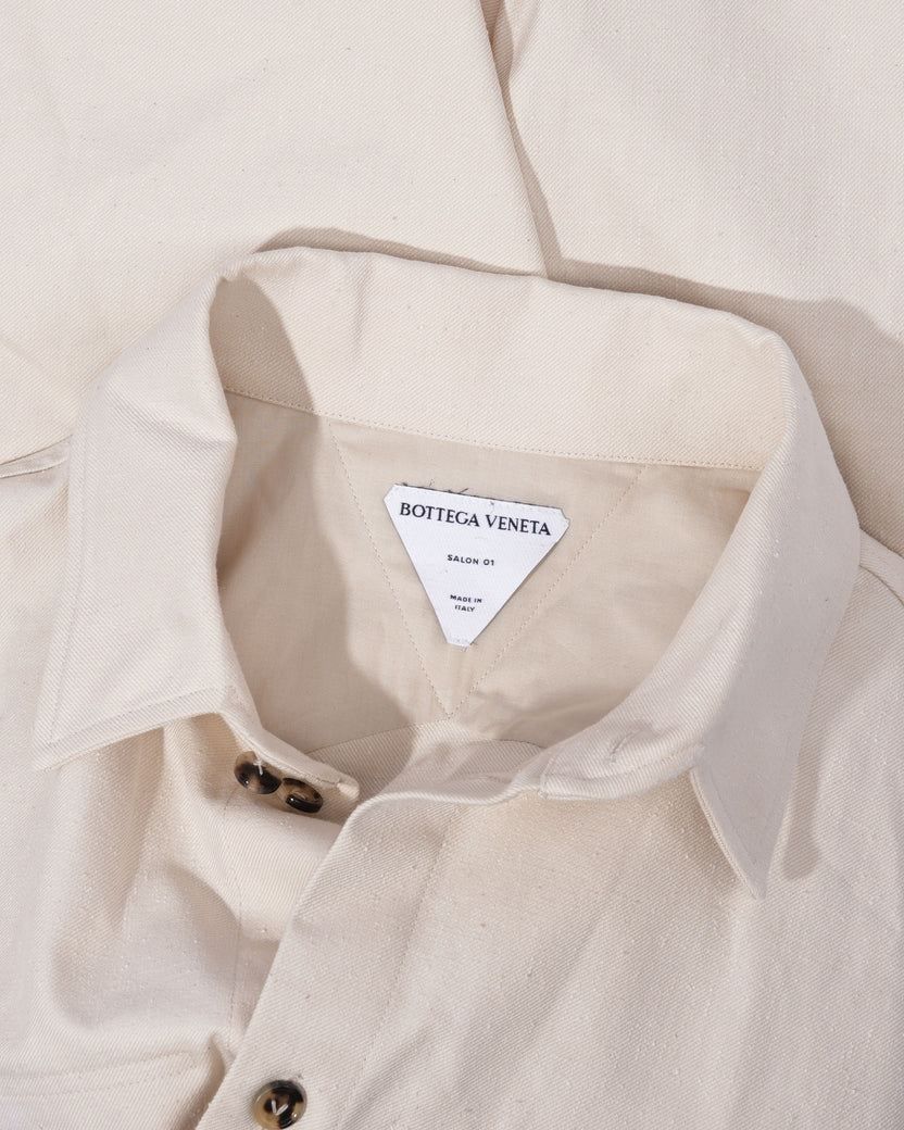 Flecked Cotton Overshirt