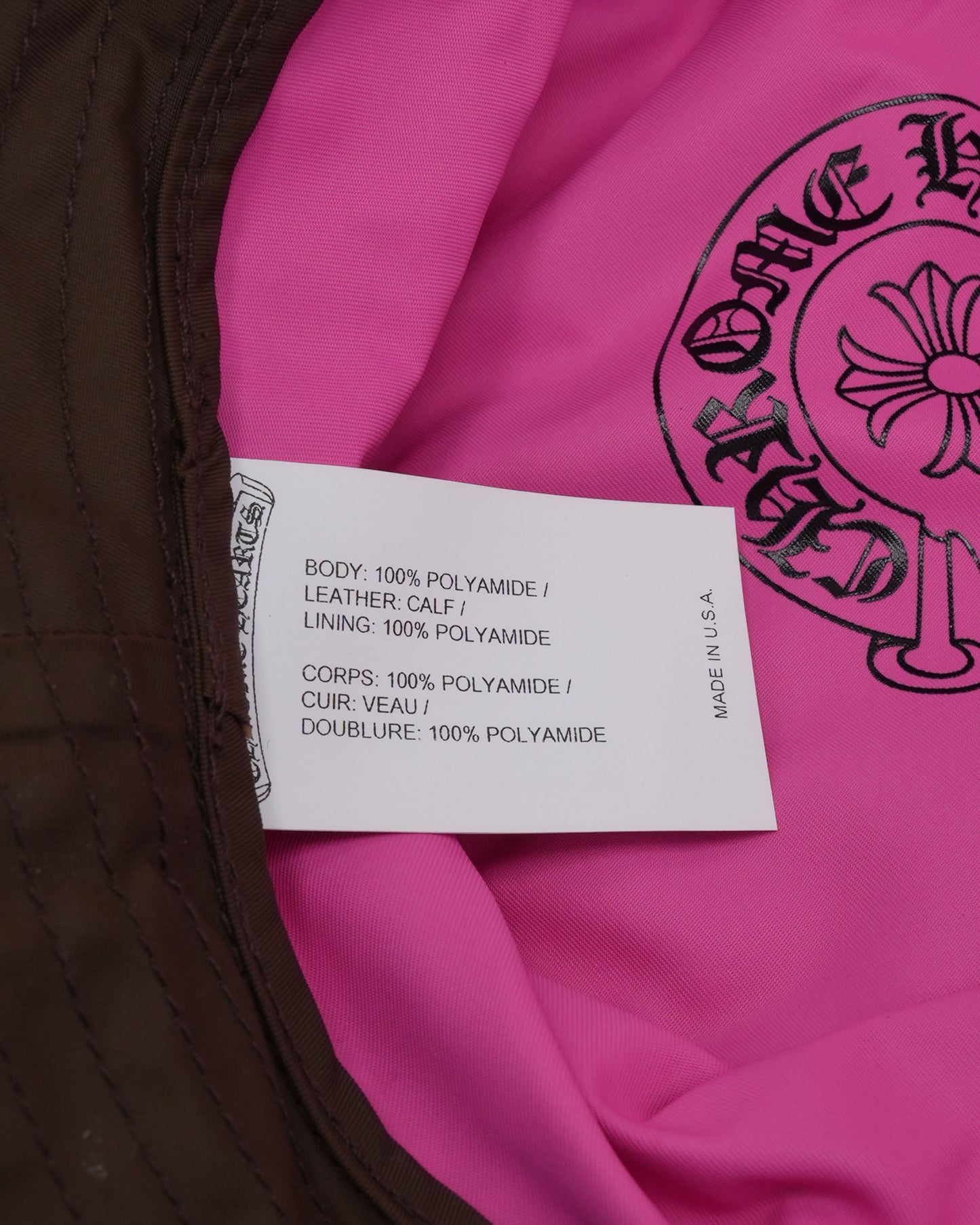 Nylon Cross Patch Chum Bucket Hat