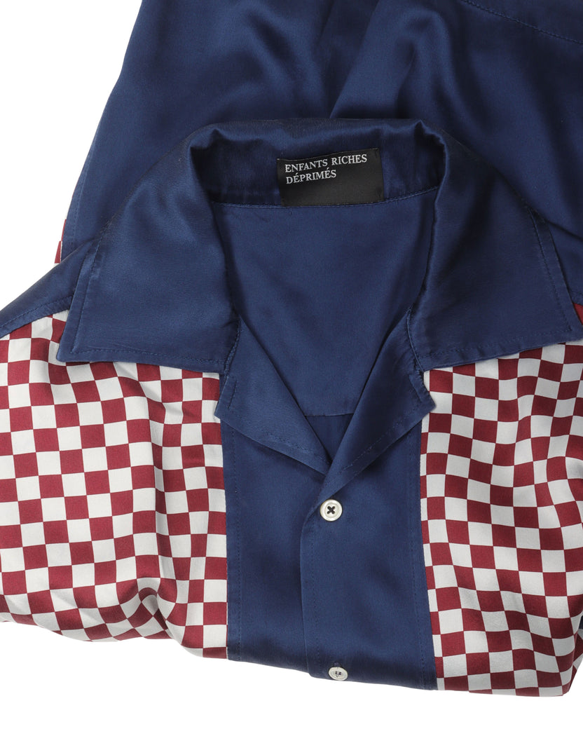 Checkered Camp Collar Shirt