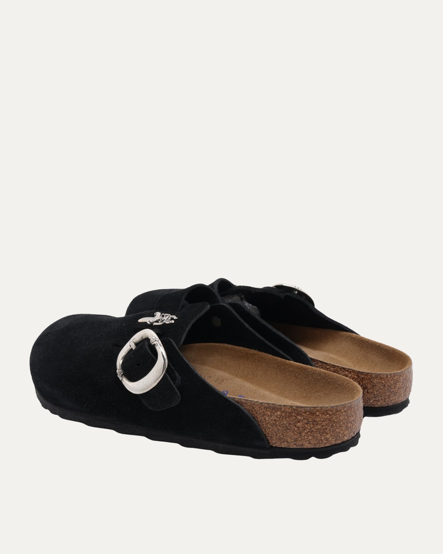Dagger Embellished Birkenstock Boston Suede Mule