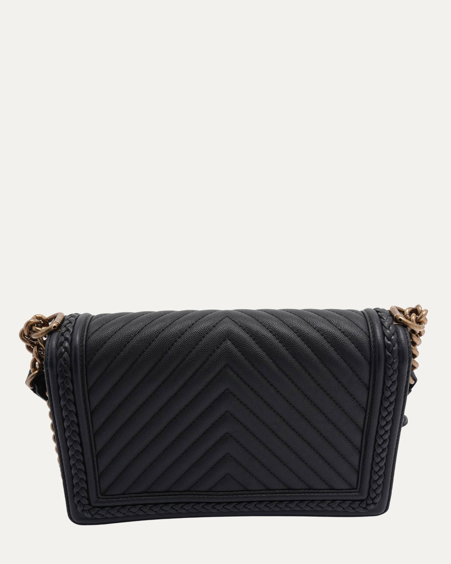 Quilted Leather Boy Bag