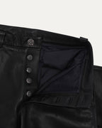 Fleur Knee Leather Carpenter Pants