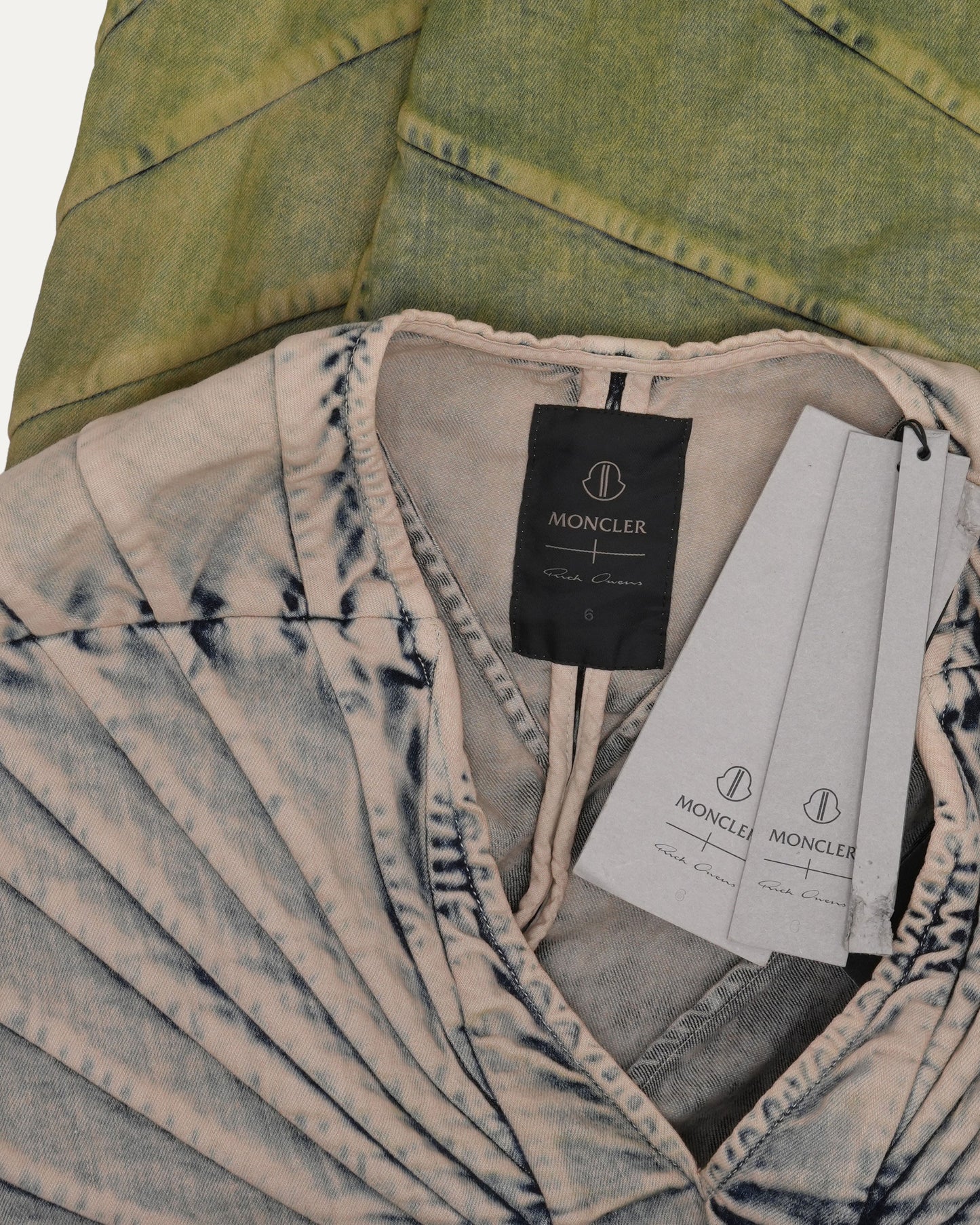 Moncler Radiance Acid Degrade Denim Top