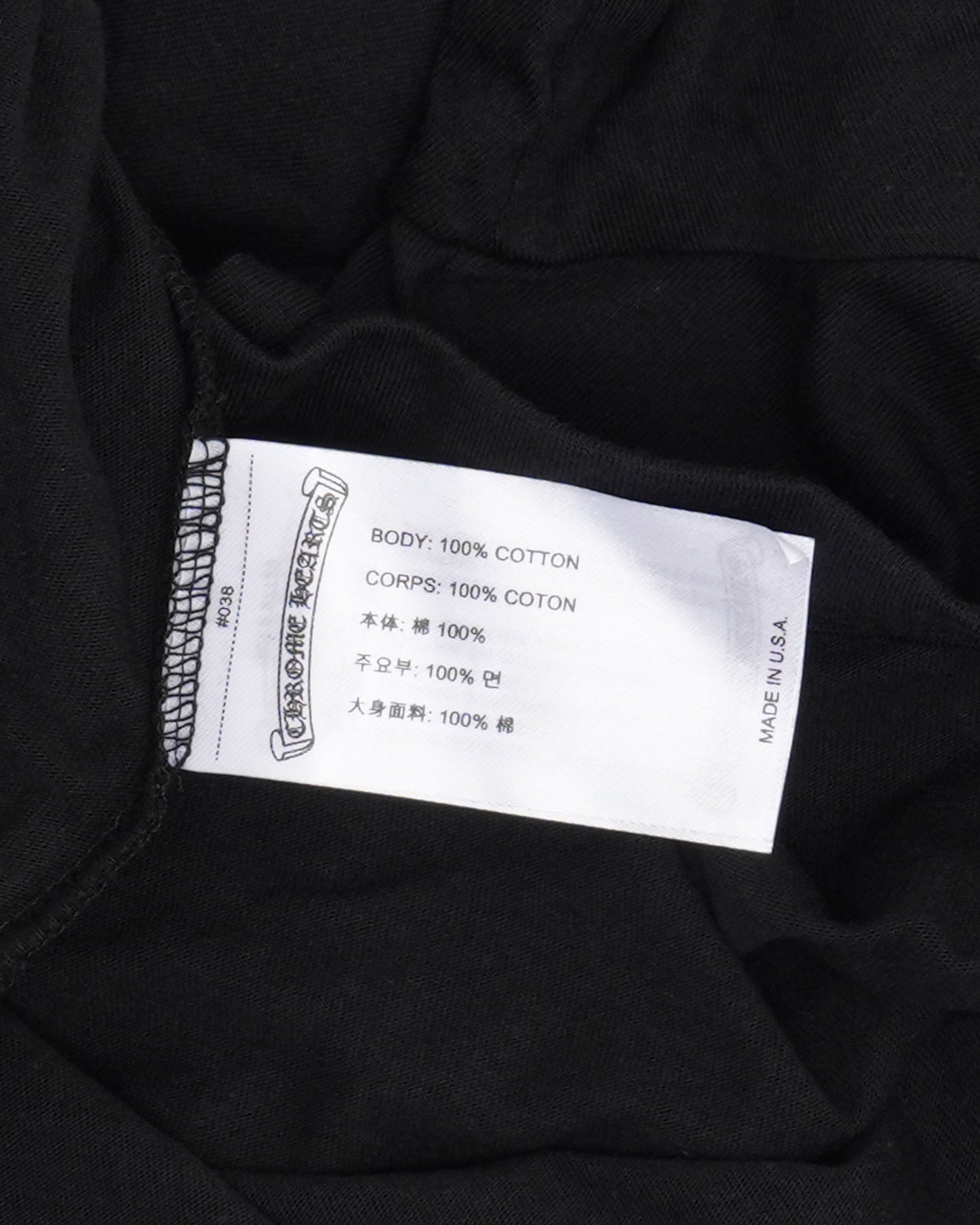 Neck Logo Long Sleeve Pocket T-Shirt