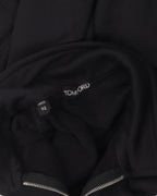Knit Quarter Zip Collared Sweatshirt