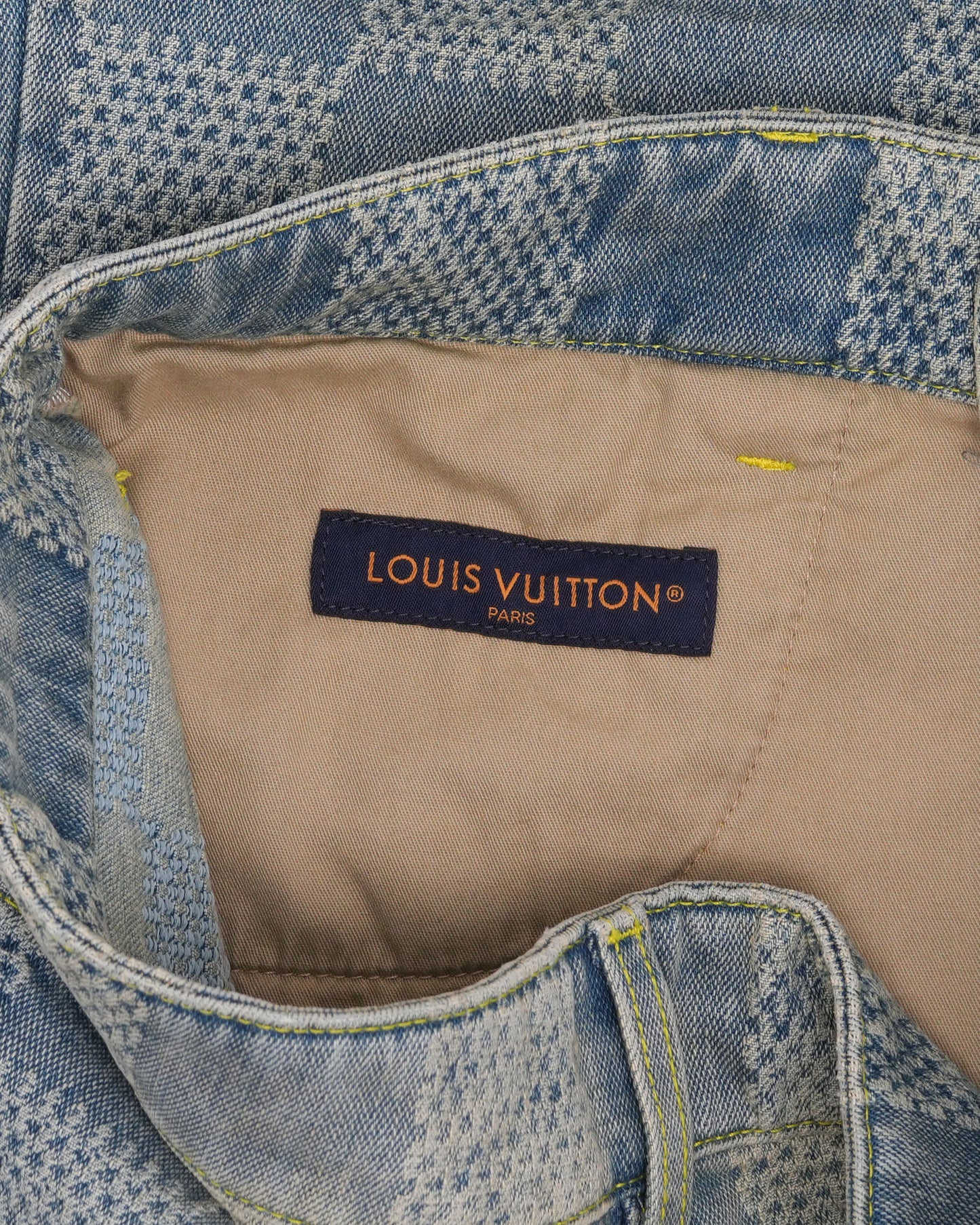 Damier Monogram Flared Jeans