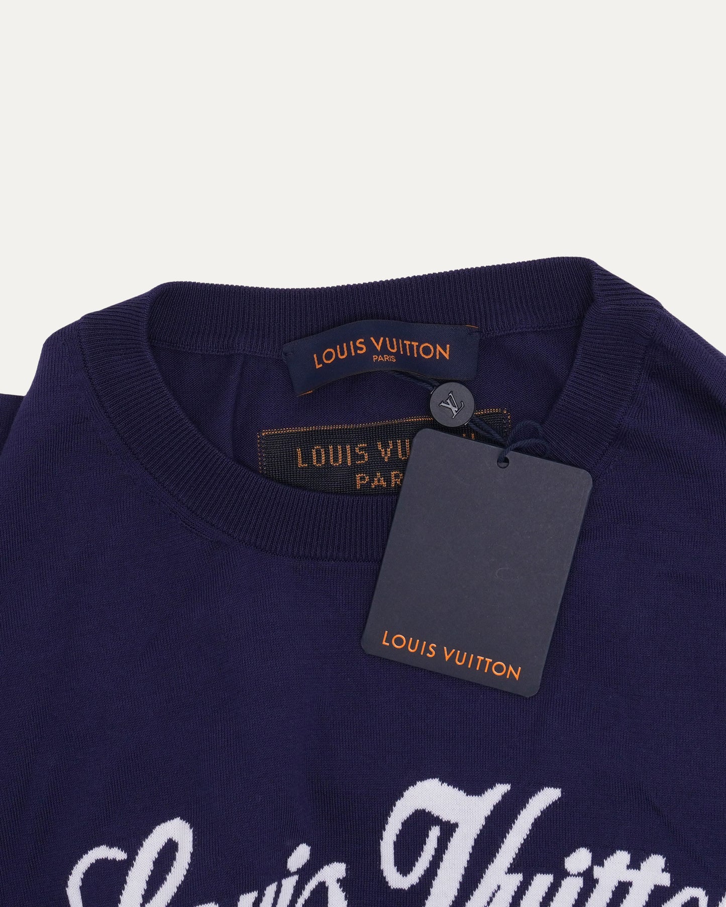 Intarsia Knit Logo T-Shirt
