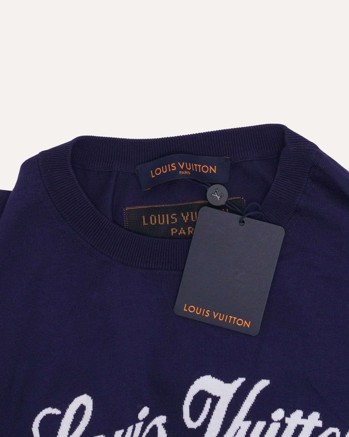 Intarsia Knit Logo T-Shirt