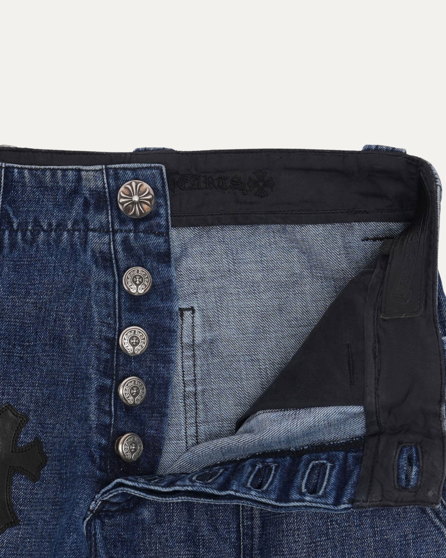 Turbo Diesel Cross Patch Fatigue Jeans