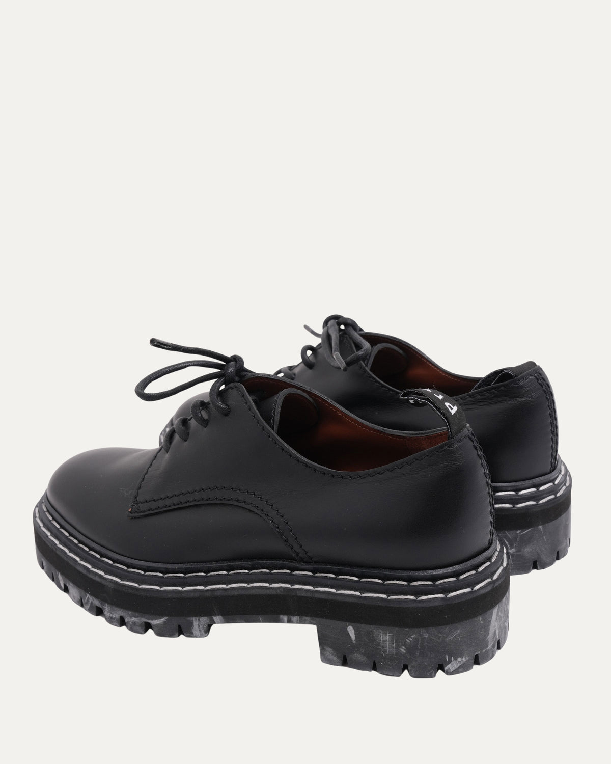 Contrast Stitch Lug Sole Oxfords