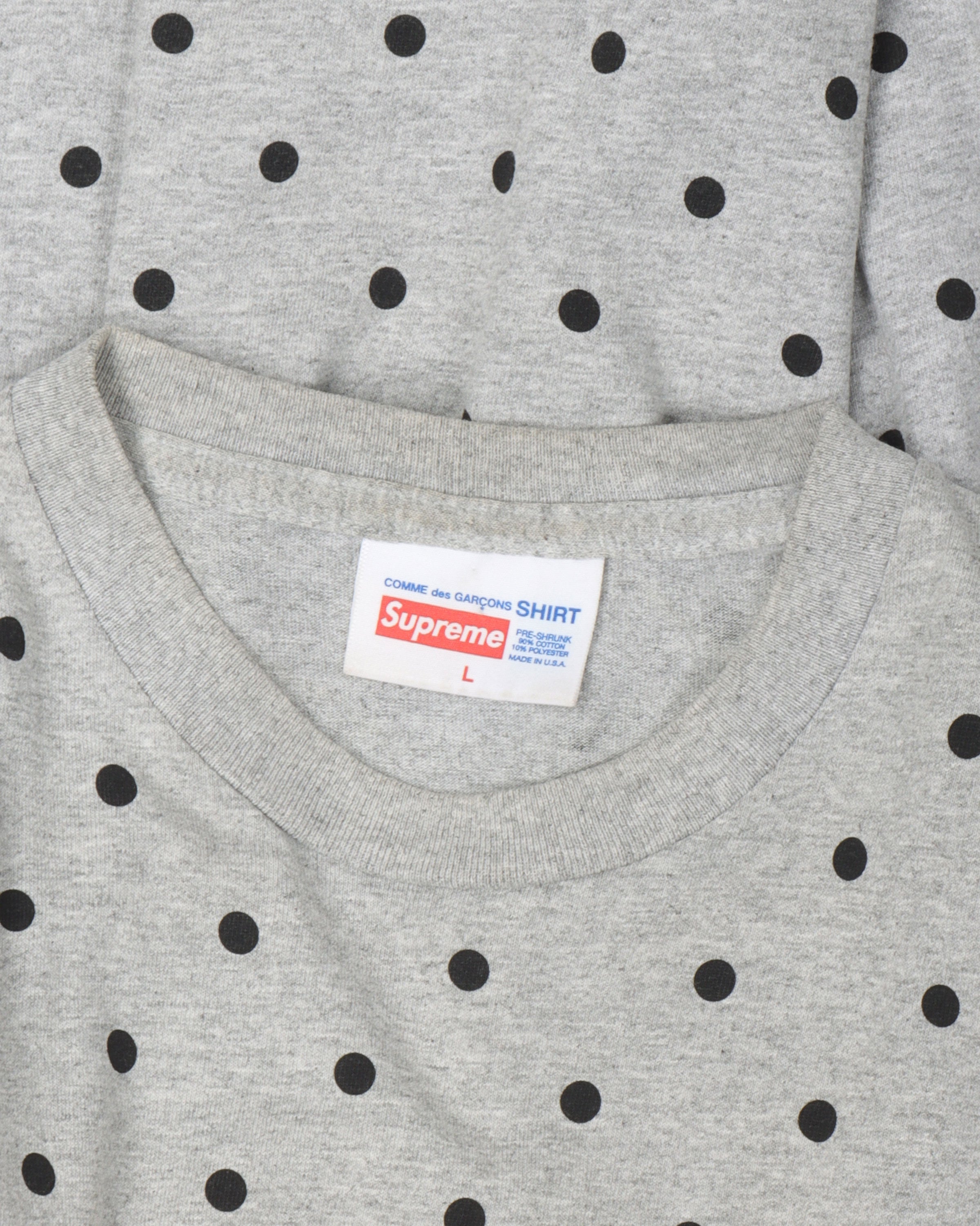 Supreme cdg white outlet shirt