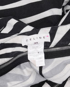 FW 2003 Belted Zip Waist Zebra Print Pants