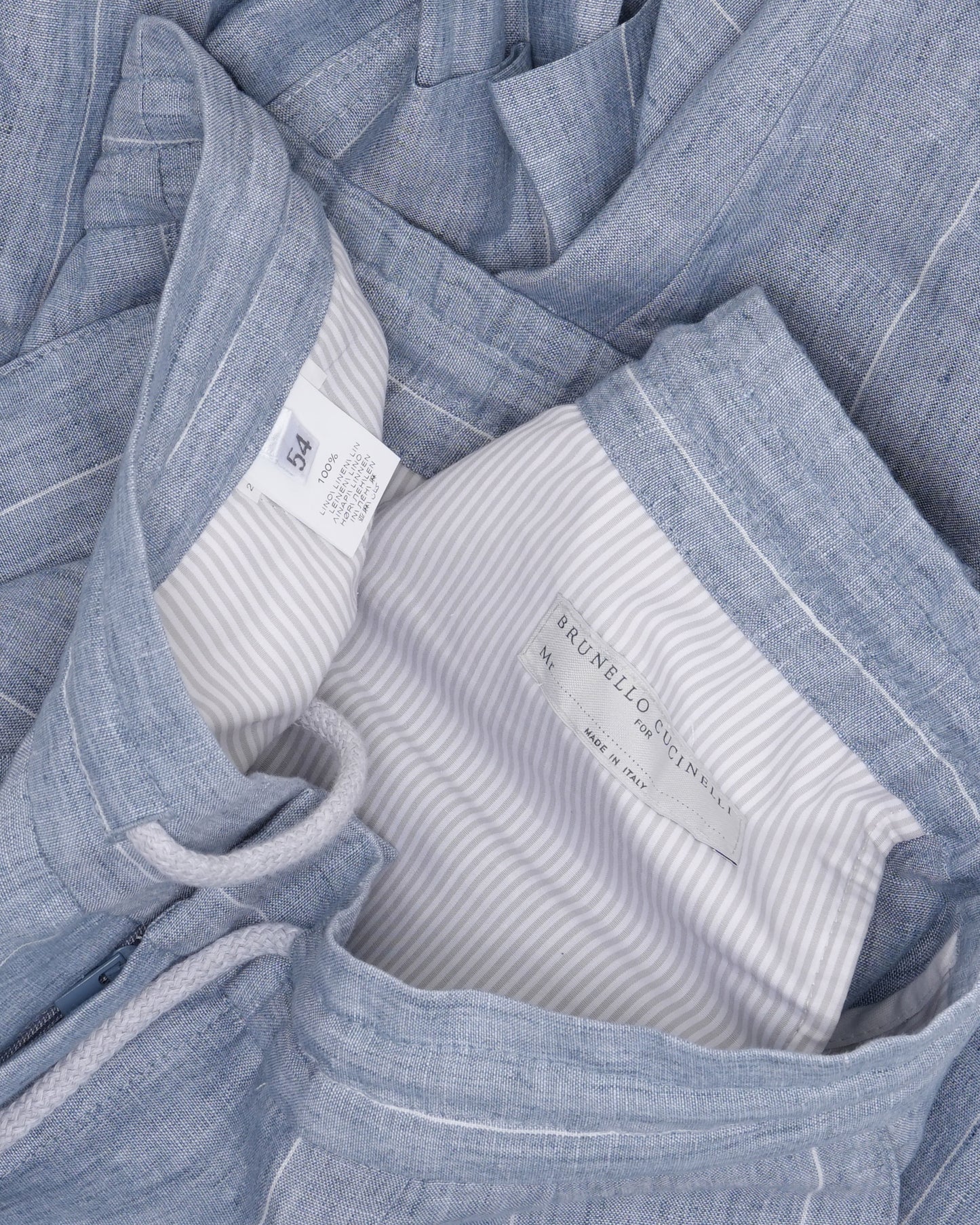 Linen Pleated Drawstring Pants